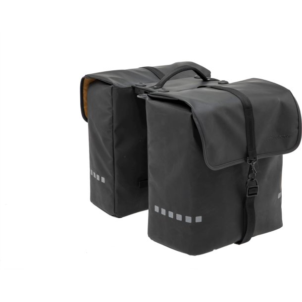 New Looxs cykeltaske dobbelt Odense sort Racktime 39L