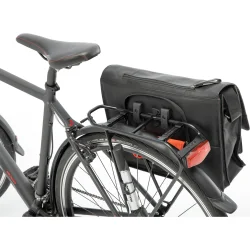New Looxs laptop cykeltaske Fellini i lder sort 19L 15 tommer