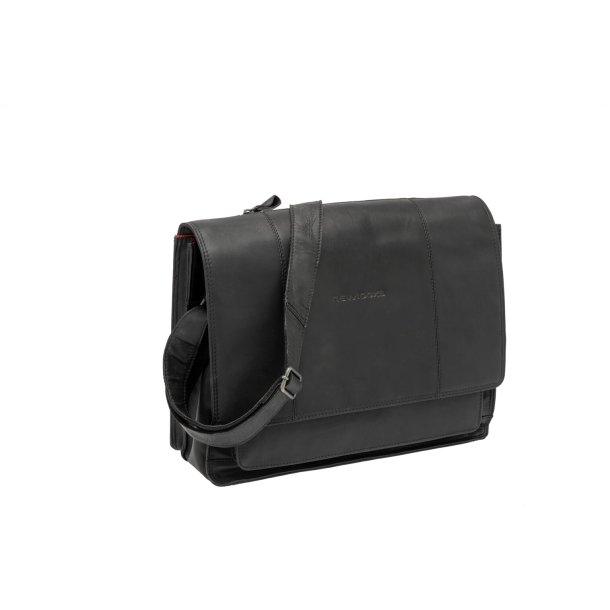 New Looxs laptop cykeltaske Fellini i lder sort 19L 15 tommer
