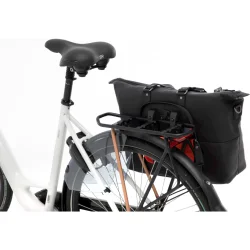 Cykeltaske New Looxs Verla 34 x 18 x 44cm 21 liter - luksuslder - sort