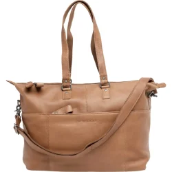 Cykeltaske New Looxs Verla 34 x 18 x 44cm 21 liter - luksus leather - Cognac brun