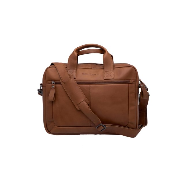 New Looxs brbar cykeltaske Luko i lder cognac 7,5L 15"