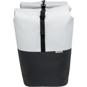 New Looxs cykeltaske dobbelt Nyborg lysegr/sort 34L