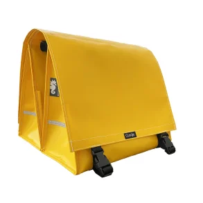Clarijs cykeltaske dobbelt XL PVC 46L vandtt - gul