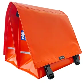 Clarijs cykeltaske dobbelt XL PVC 46L vandtt - orange