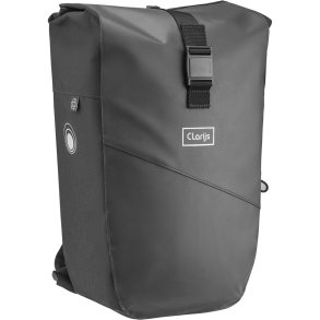 Clarijs cykelrygsk Variobag 24L vandtt, med laptoprum - sort