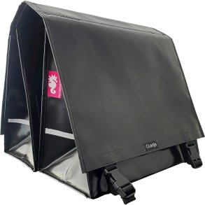 Clarijs cykeltaske dobbelt XL PVC 46L vandt�t - sort