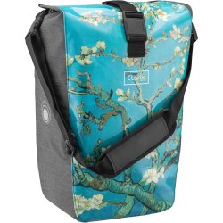 Clarijs cykeltaske Solobag 24L vandtt - Van Gogh mandelblomst