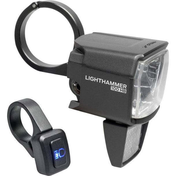 Trelock elcykel forlygte Lighthammer LS 890-HB E-B 12V DC 100 LUX