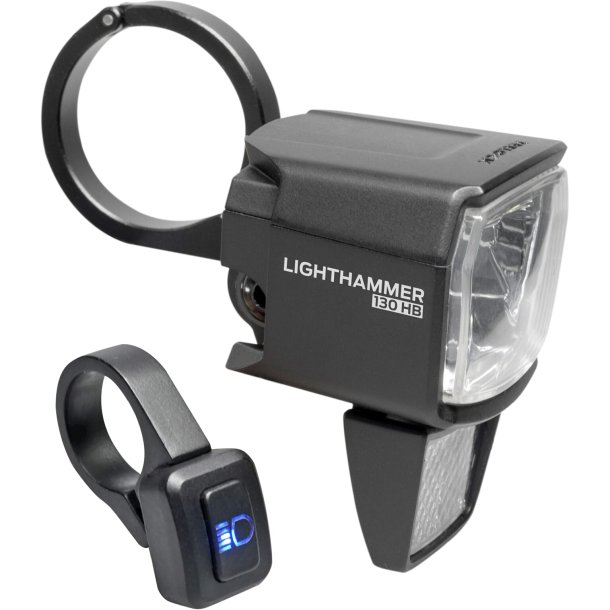 Trelock elcykel forlygte Lighthammer LS 930-HB E-B 12V DC 130 LUX