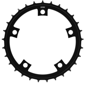 Tandhjul 58T Enduo Cargo 5-B 130-BCD Cl-46,7 mm - sort
