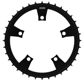 Tandhjul 72T Enduo Cargo 5-B 130-BCD Cl-46,7 mm - sort