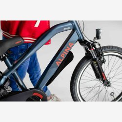 20" Alpina Trial drengecykel i aluminium, fuldt udstyret - petroleum m�rkebl�