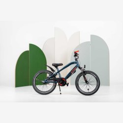 20" Alpina Trial drengecykel i aluminium, fuldt udstyret - petroleum m�rkebl�