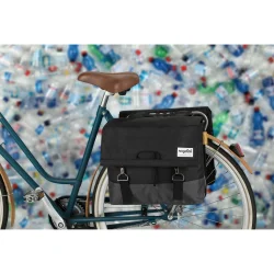 Urban Proof cykeltaske dobbelt 40L genanvendt sort gr�