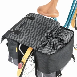 Urban Proof cykeltaske dobbelt 55L genanvendt sort / gr