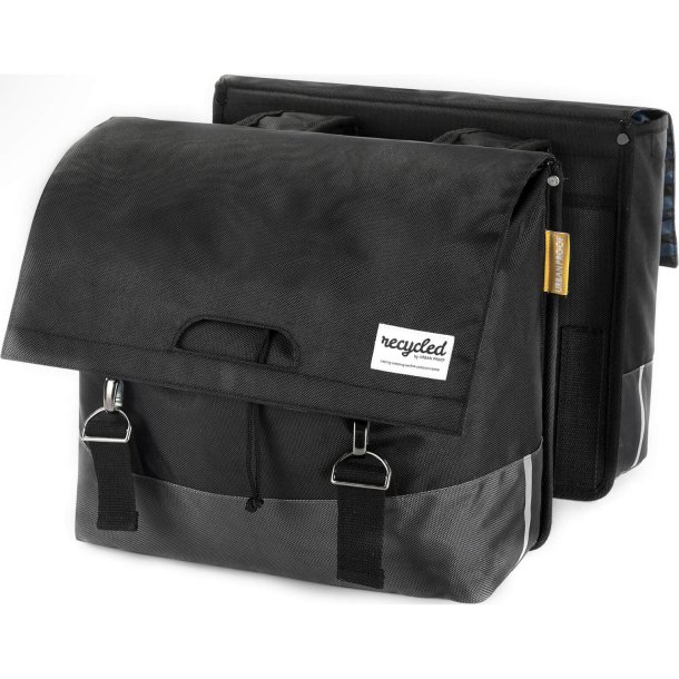 Urban Proof cykeltaske dobbelt 55L genanvendt sort / gr