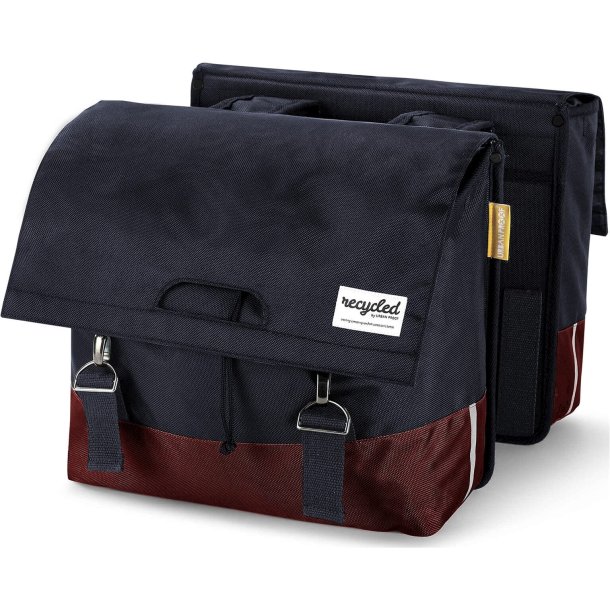 Urban Proof cykeltaske dobbelt 40L genanvendt gr bordeaux