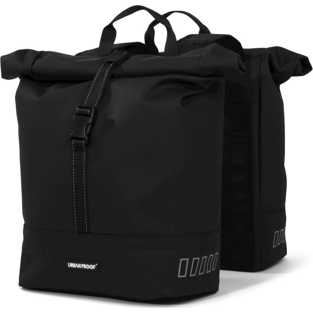 Urban Proof dobbelt rolltop cykeltaske 38L vandtt sort