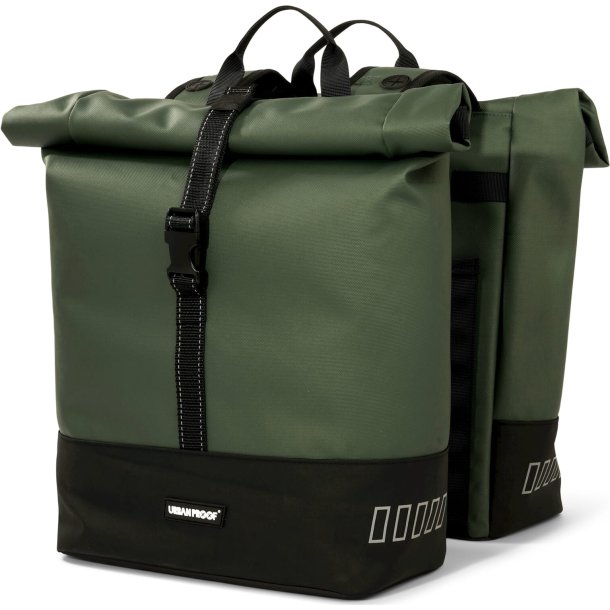 Urban Proof double rolltop cykeltaske 38L vandtt grn