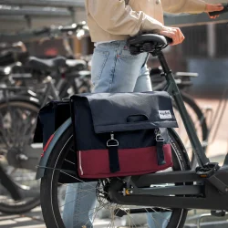 Urban Proof cykeltaske dobbelt 40L genanvendt gr bordeaux