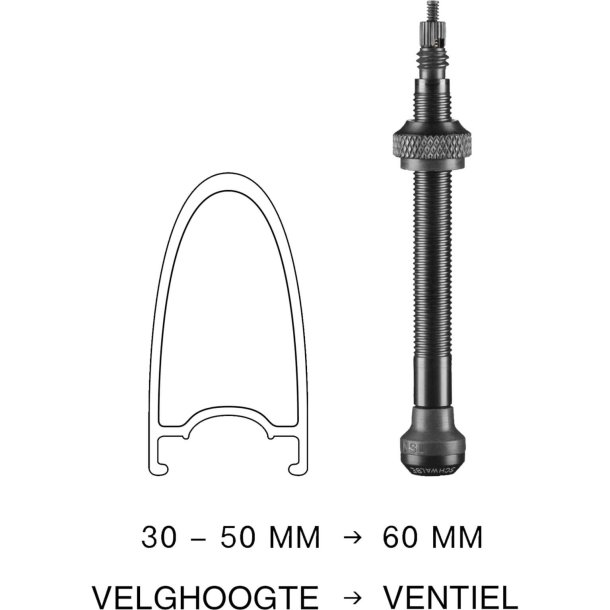 Schwalbe Valiel Tubeless 60 mm St 2 stykker