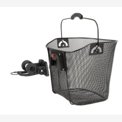 Frontkurv cykel aftagelig med Clip-on-Holder - sort metal