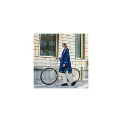 Weathergoods Sweden regn poncho til cykel Imbris m�rkebl� S