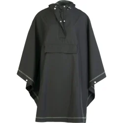 Weathergoods Sweden regn poncho til cykel Imbris sort S