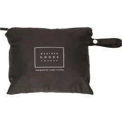 Weathergoods Sweden regn poncho til cykel Imbris sort S
