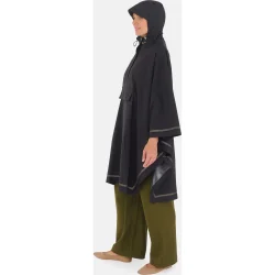 Weathergoods Sweden regn poncho til cykel Imbris sort S