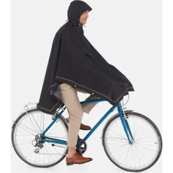Weathergoods Sweden regn poncho til cykel Imbris sort S/M