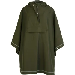 Weathergoods Sweden regn poncho til cykel Imbris m�rkegr�n M