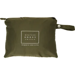 Weathergoods Sweden regn poncho til cykel Imbris m�rkegr�n M