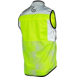 Wowow refleksvest med lommer Tracker Yellow - neon gul - M