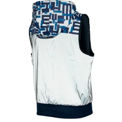 Wowow fuld reflekterende vest til b�rn Yoho bl�, med h�tte og lommer -  XL