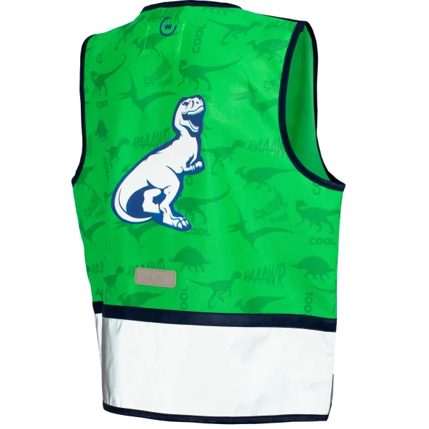 Wowow refleksvest til b�rn Zippy gr�n - M