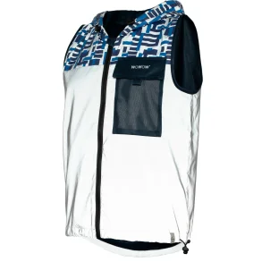 Wowow Full Reflective refleksvest Towson Blue, med lommer og h�tte - L