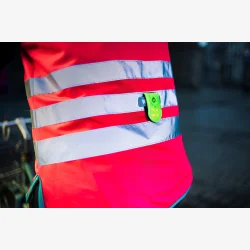 Wowow Magnetlight - reflekterende magnetlygte, gul med 4 r�de LED