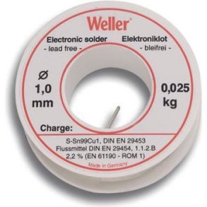 Weller lodde blyfri EL99 1mm 100gr
