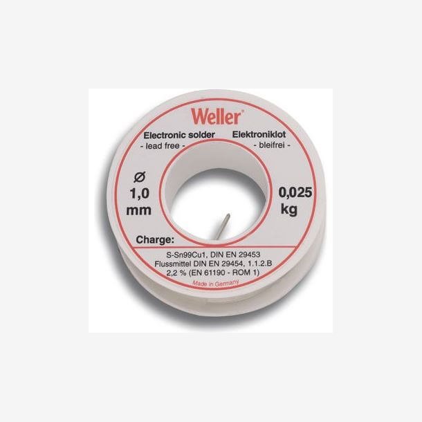 Weller lodde blyfri EL99 1mm 100gr