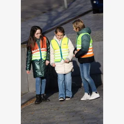 Wowow refleksvest til b�rn Wasabi Red - M