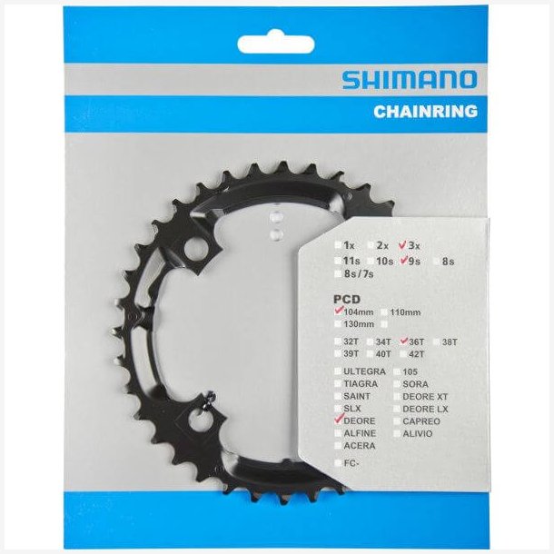  Shimano ano kde  Top 36T FC-M590