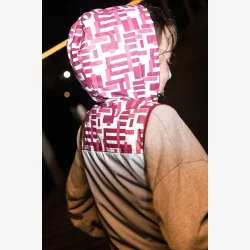 Wowow fuld reflekterende vest til b�rn Yoho Pink, med h�tte og lommer - XL