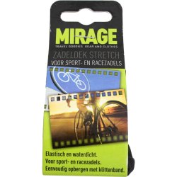 Mirage cykelsadel overtrk Sport/Race stretch nylon sort