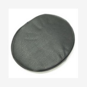 Rund sadelbetrk til cykel, sort imiteret lder