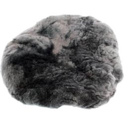 Cykelsadel overtrk i lammeskind, gr