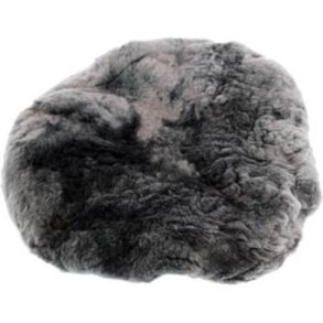 Cykelsadel overtrk i lammeskind, gr