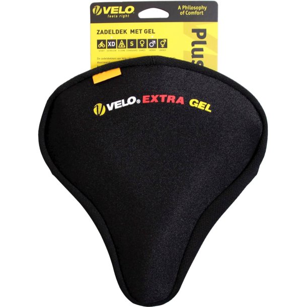 Velo GelTech herrecykel sadelovertrk med gel, extra tyk