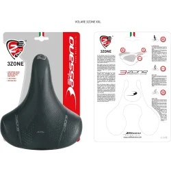 Selle Bassano sadel Volare XXL BigCity sort